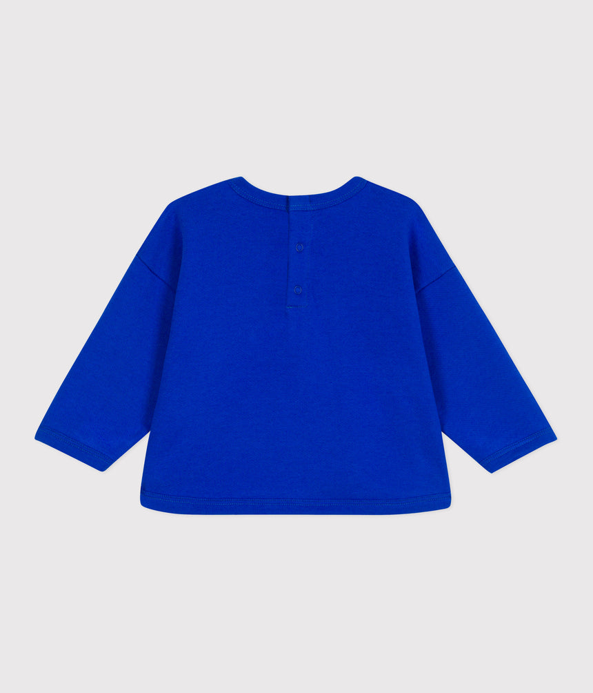 PLAIN COTTON BABY SWEATSHIRT