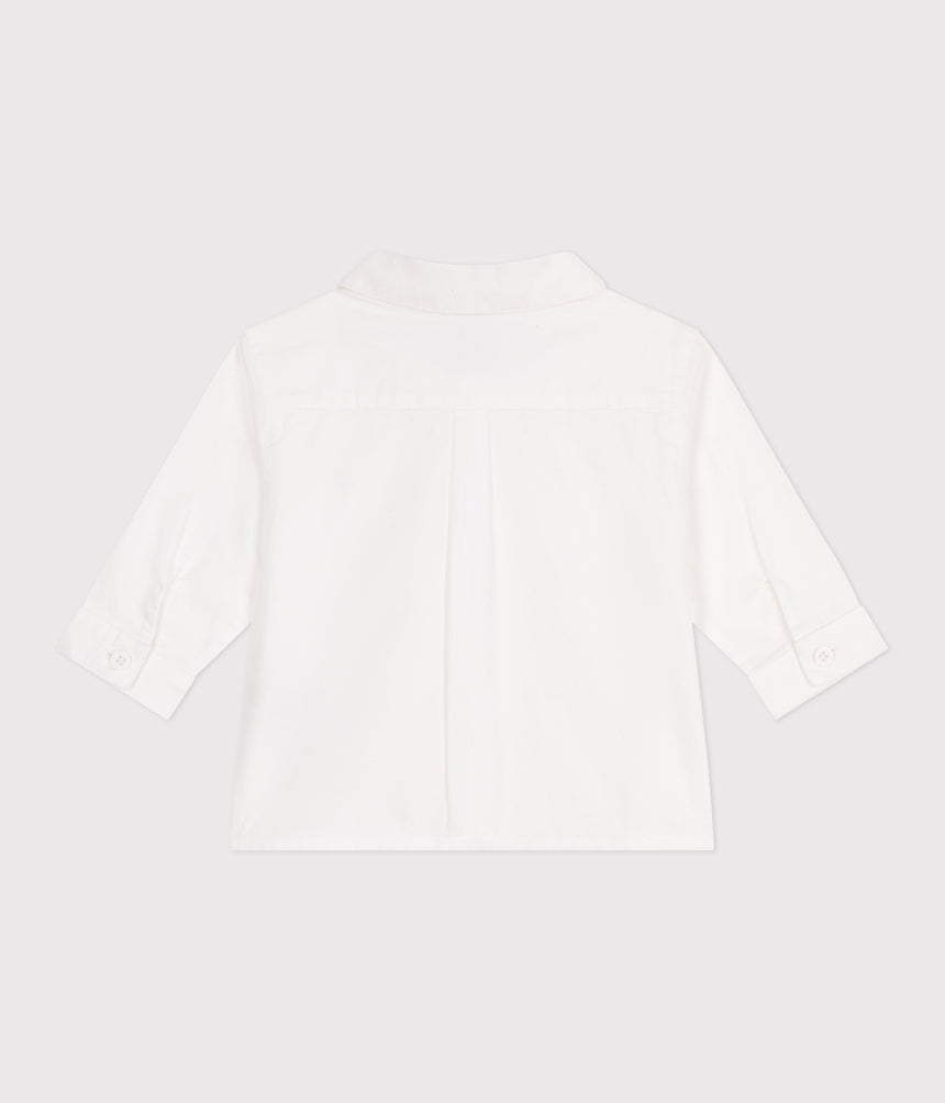 BABIES' PLAIN COTTON SHIRT