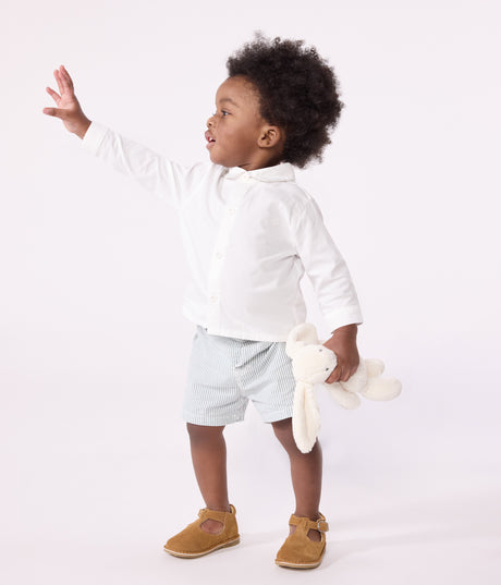 BABIES' PLAIN COTTON SHIRT