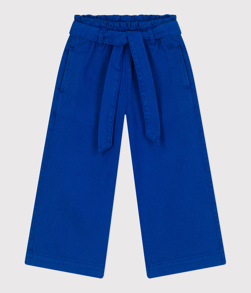 CHILDRENS COTTON AND LYOCELL BLEND TROUSERS