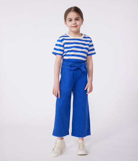 CHILDRENS COTTON AND LYOCELL BLEND TROUSERS