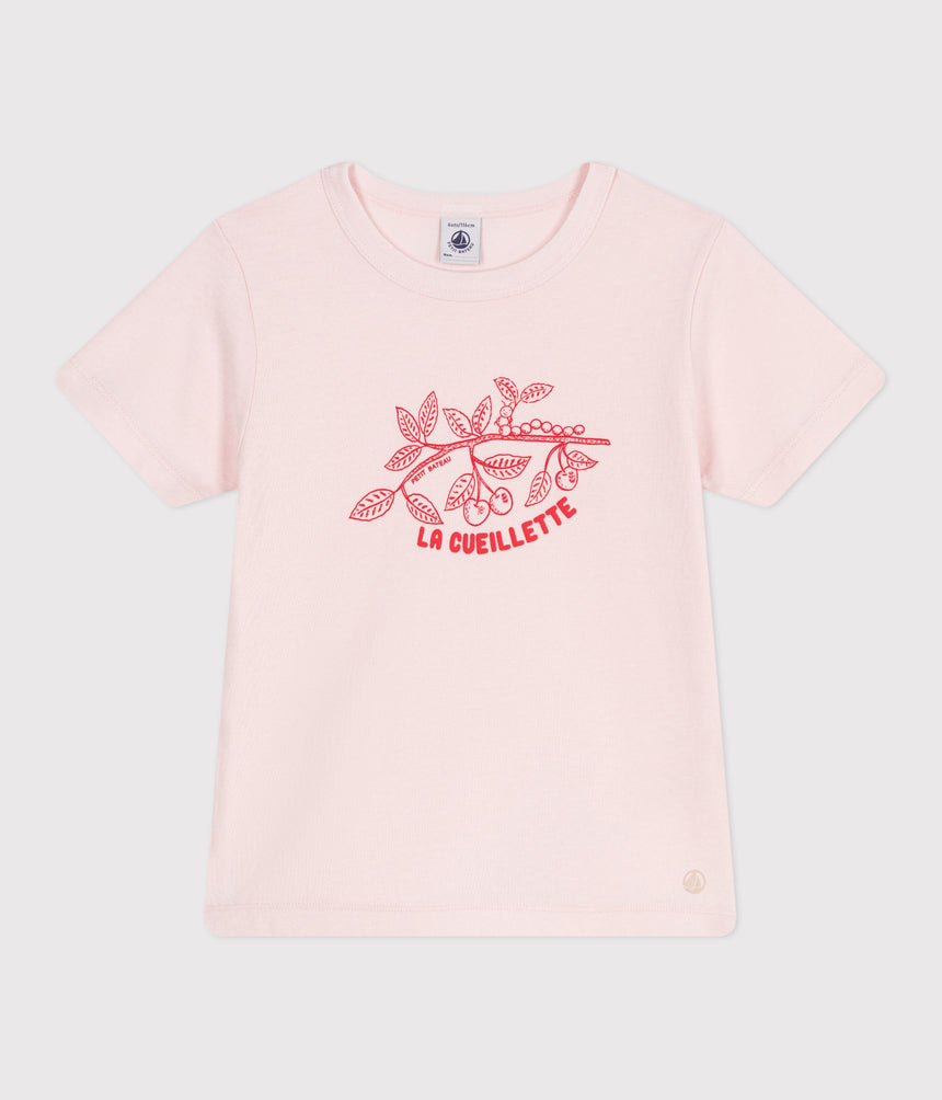 CHILDREN'S SHORT-SLEEVED PRINTED COTTON T-SHIRT