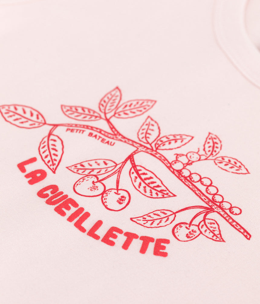 CHILDREN'S SHORT-SLEEVED PRINTED COTTON T-SHIRT