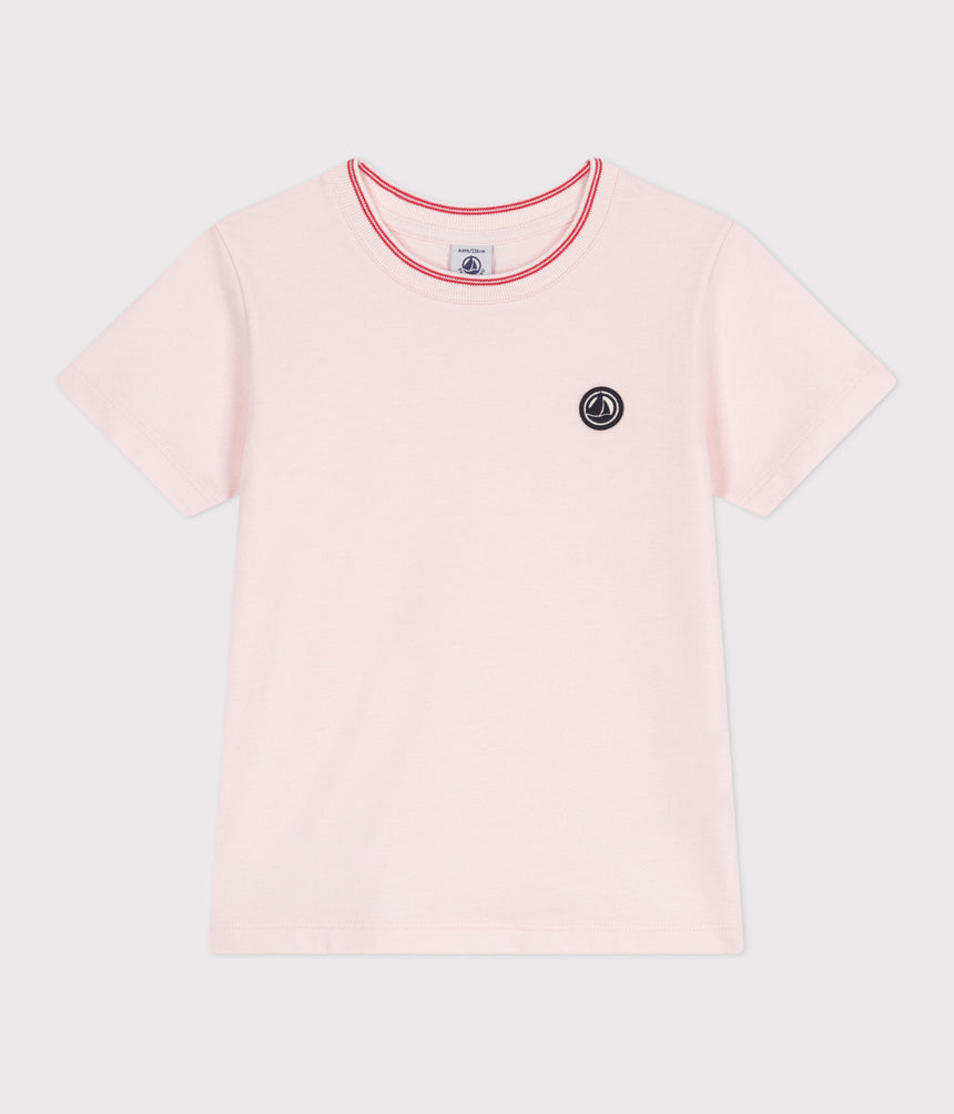 CHILDREN'S PLAIN SHORT-SLEEVED COTTON T-SHIRT