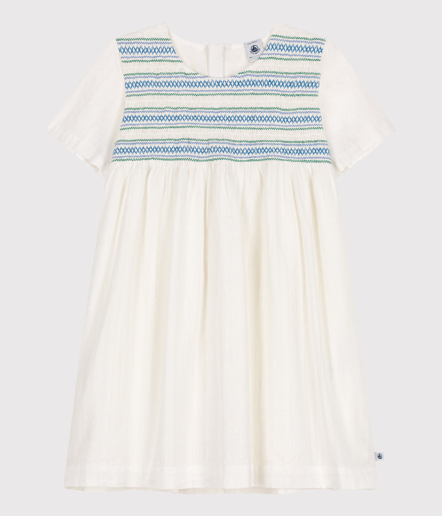 CHILDREN SHORT-SLEEVED COTTON DRESS