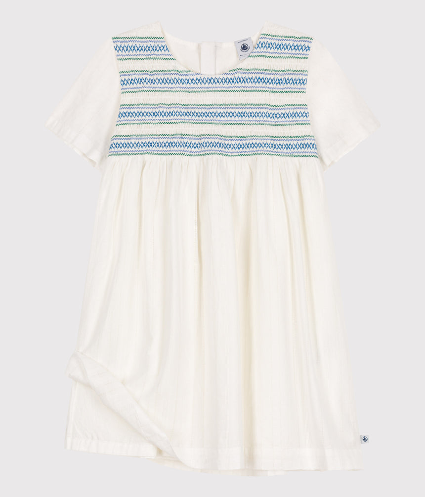 CHILDREN SHORT-SLEEVED COTTON DRESS