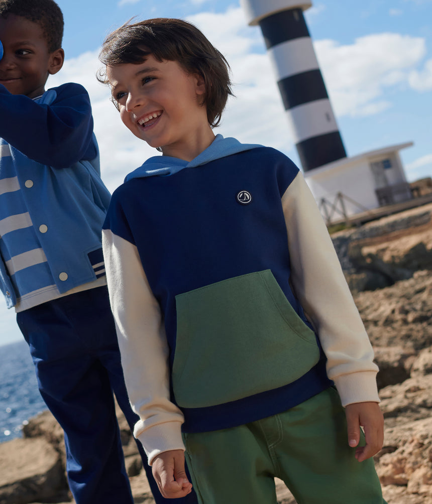 CHILDRENS PLAIN COTTON HOODIE