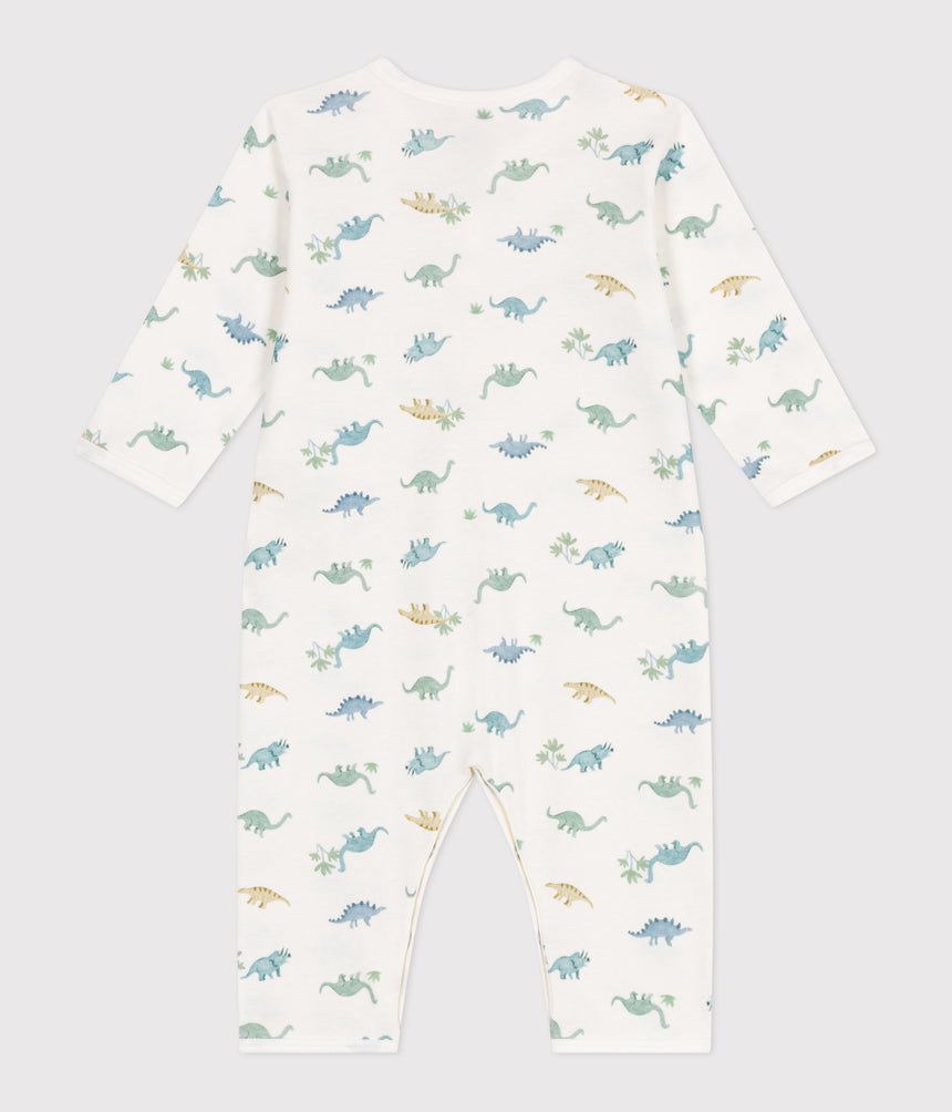 BABIES FOOTLESS COTTON DINOSAUR PYJAMAS