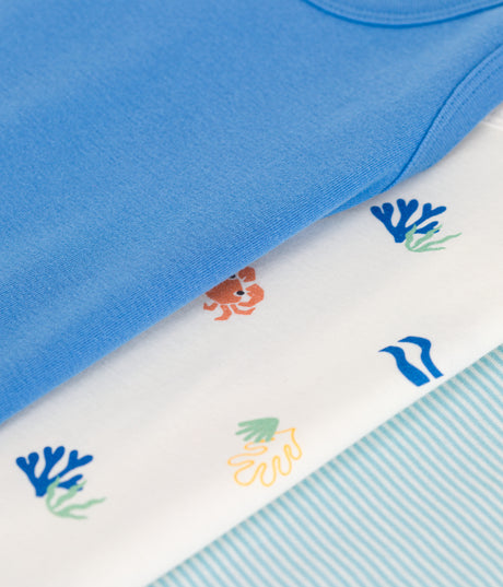 CHILDREN'S PRINTED COTTON TANK TOPS  - 3-PACK
