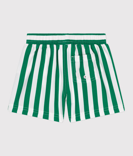 BABIES' STRIPY PRINTED SWIM SHORTS