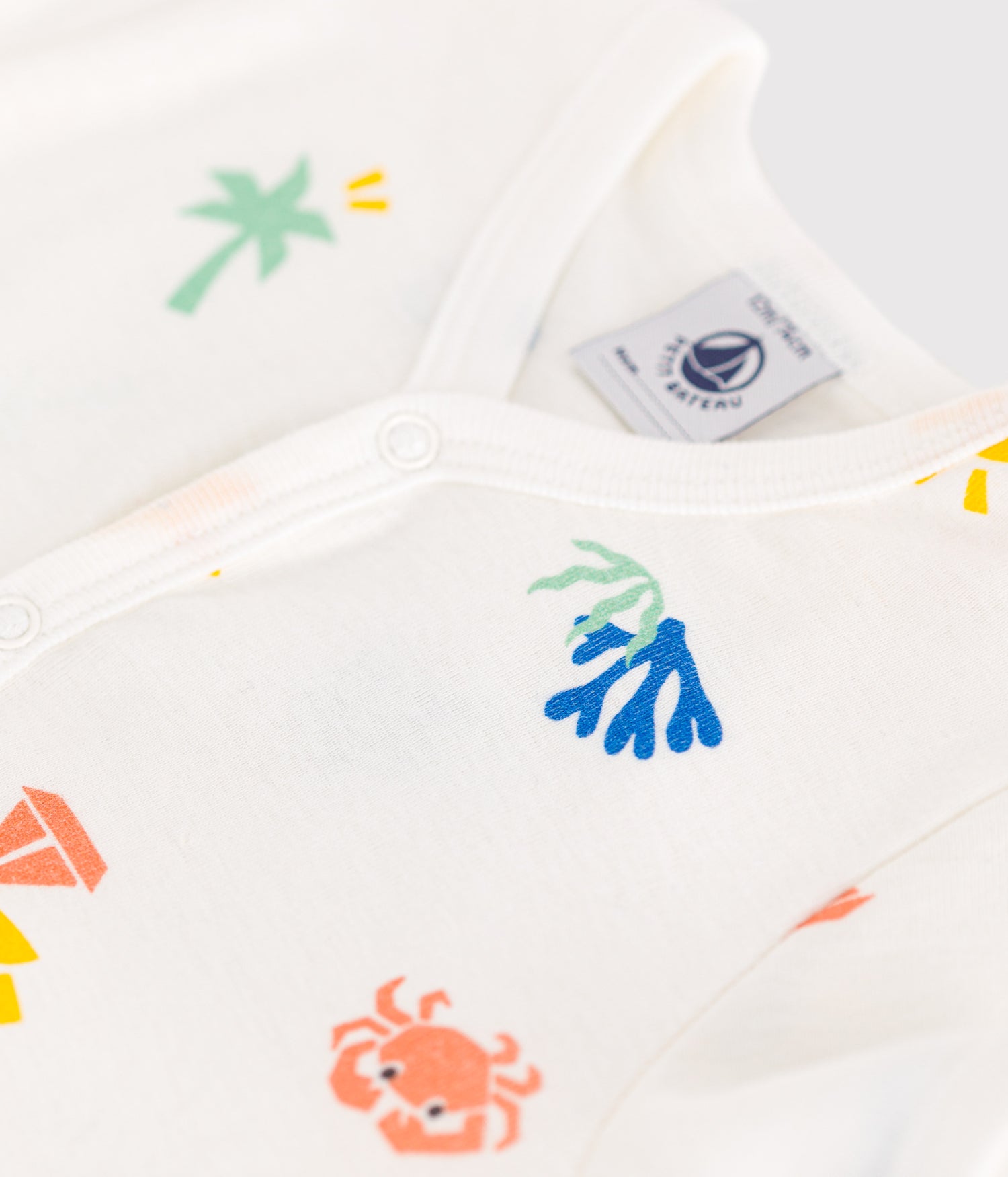 BABIES' SHORT PRINTED COTTON JUMPSUIT BABIES' SHORT PRINTED COTTON JUMPSUIT