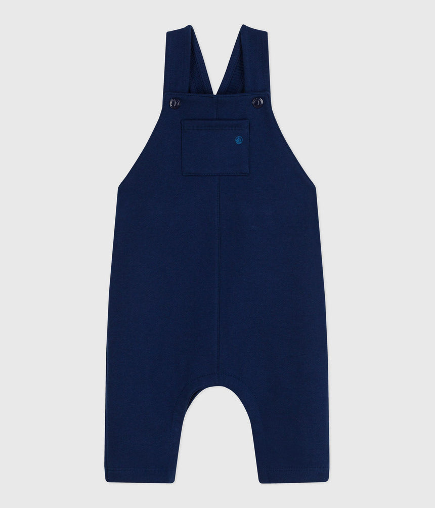 BABIES LONG DUNGAREES IN PLAIN COTTON