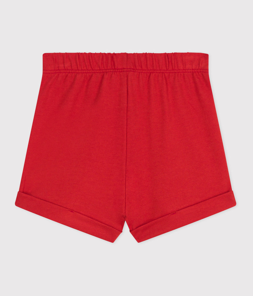 BABIES PLAIN COTTON SHORTS