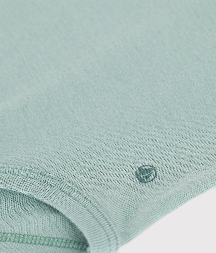 BABIES' SHORT-SLEEVED PLAIN COTTON BODY