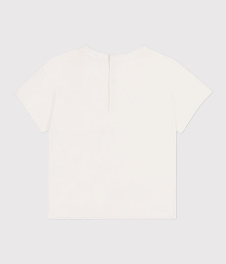 BABIES' SHORT-SLEEVED PLAIN COTTON T-SHIRT