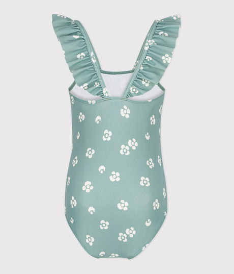 CHILDREN'S ONE-PIECE FLORAL SWIMSUIT