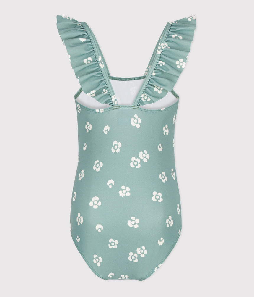 CHILDREN'S ONE-PIECE FLORAL SWIMSUIT