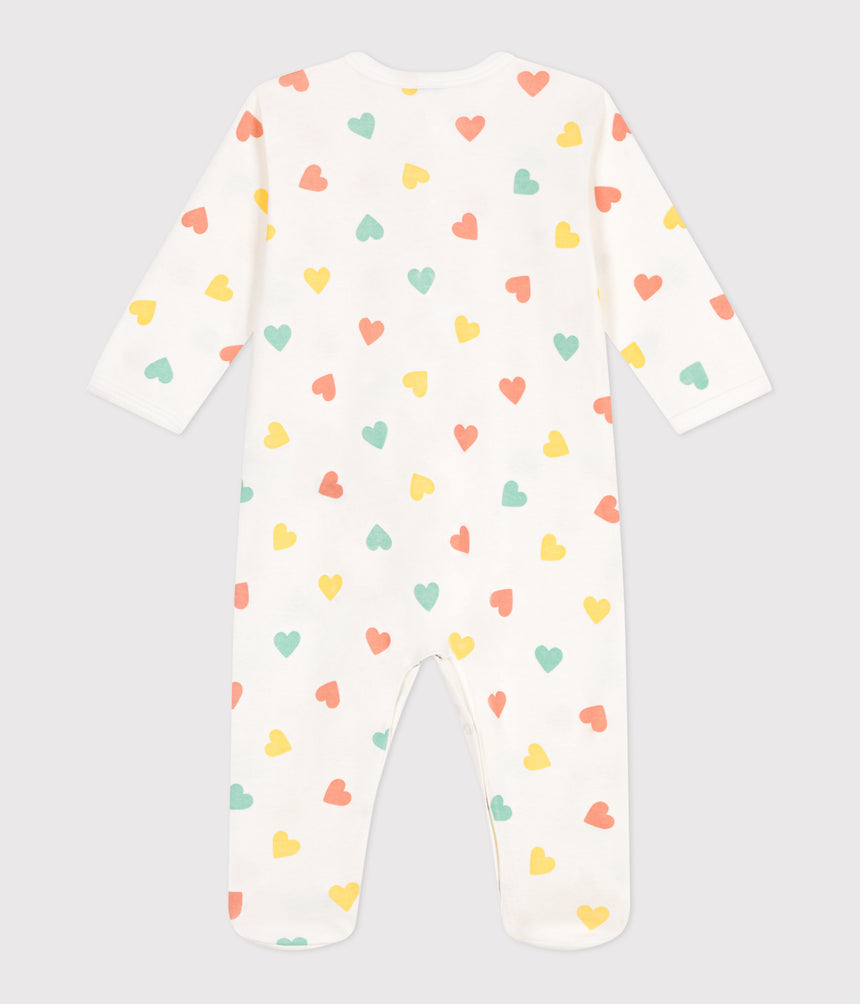 BABIES' HEART PATTERN COTTON PYJAMAS