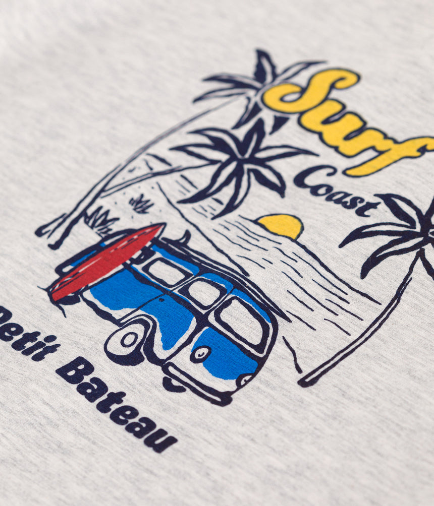 CHILDREN'S SHORT-SLEEVED PRINTED COTTON T-SHIRT