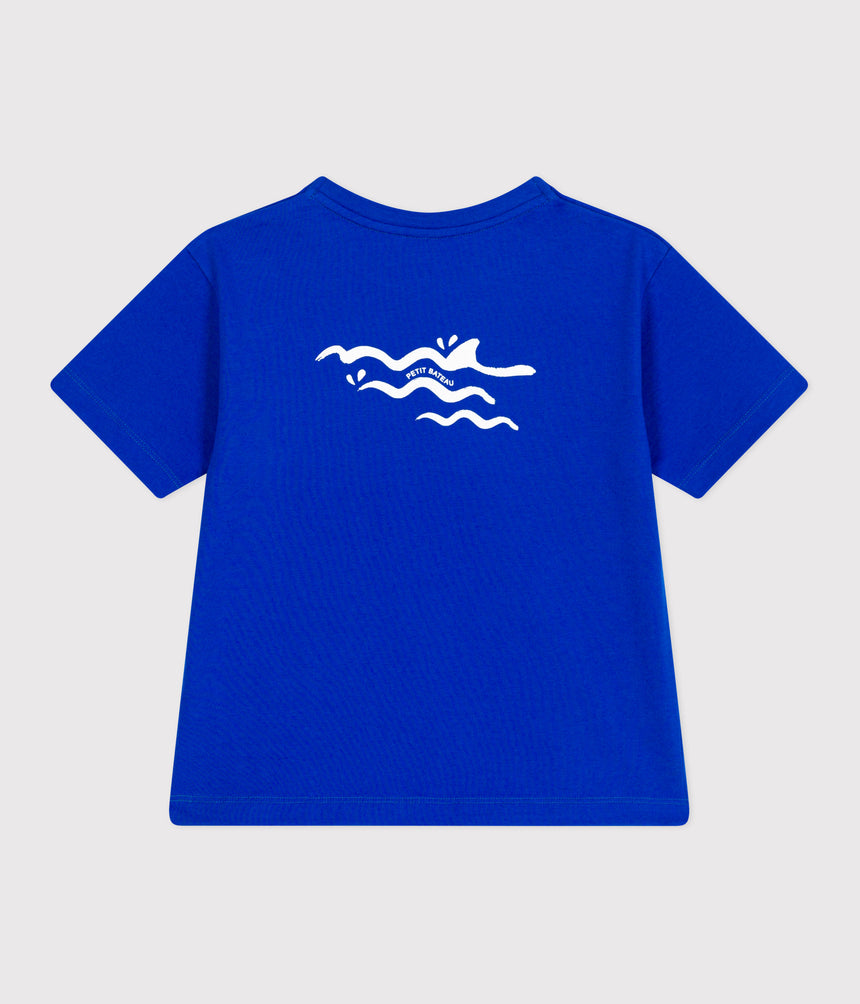 CHILDREN'S SHORT-SLEEVED PRINTED COTTON T-SHIRT