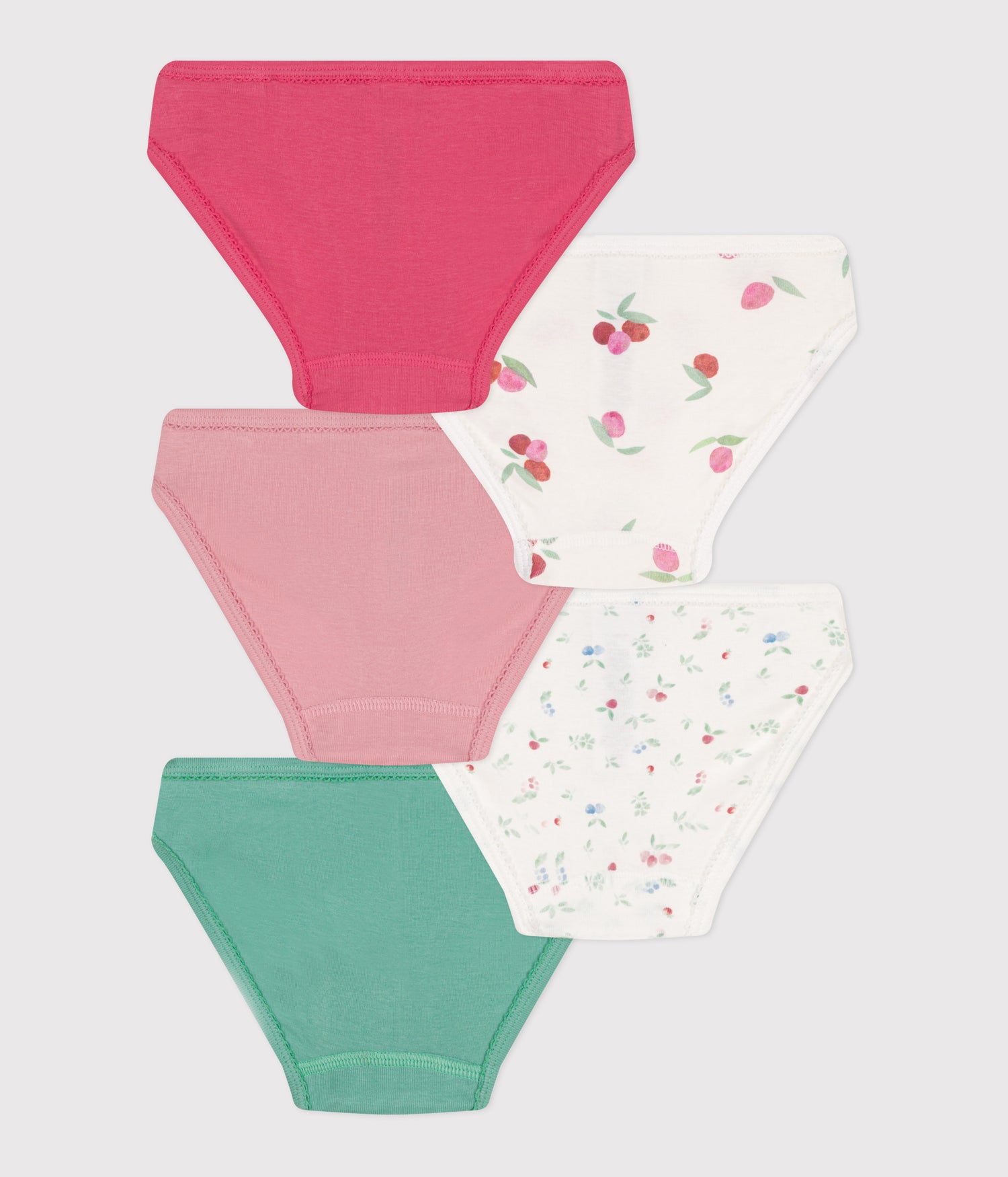 CHILDREN'S FRUIT PRINT COTTON PANTS- 5-PACK CHILDREN'S FRUIT PRINT COTTON PANTS- 5-PACK