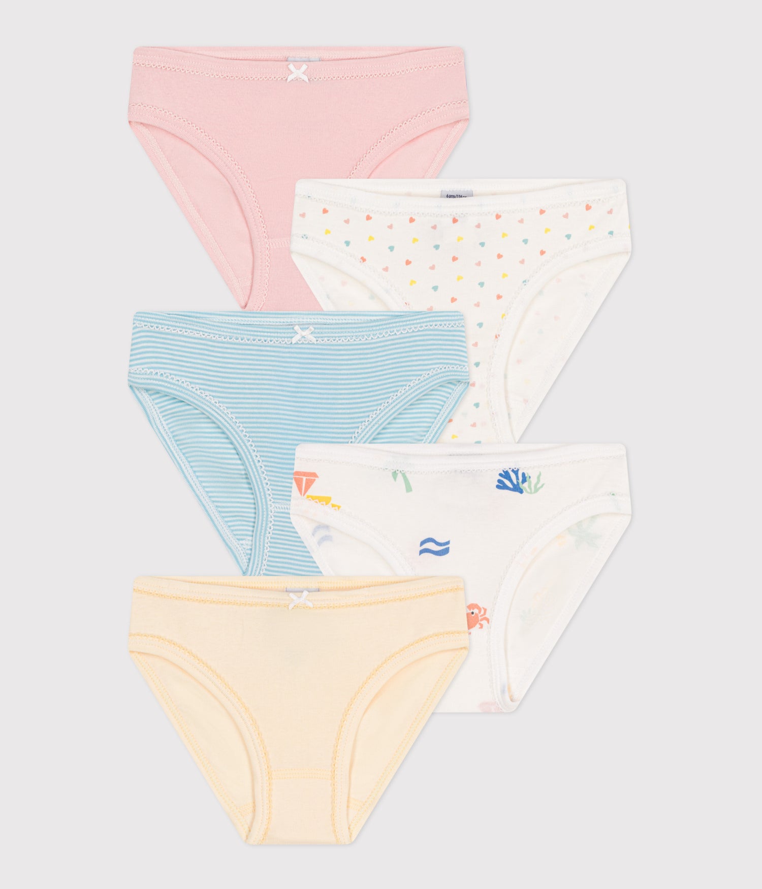 CHILDRENS'S PRINTED COTTON PANTS - 5-PACK CHILDRENS'S PRINTED COTTON PANTS - 5-PACK