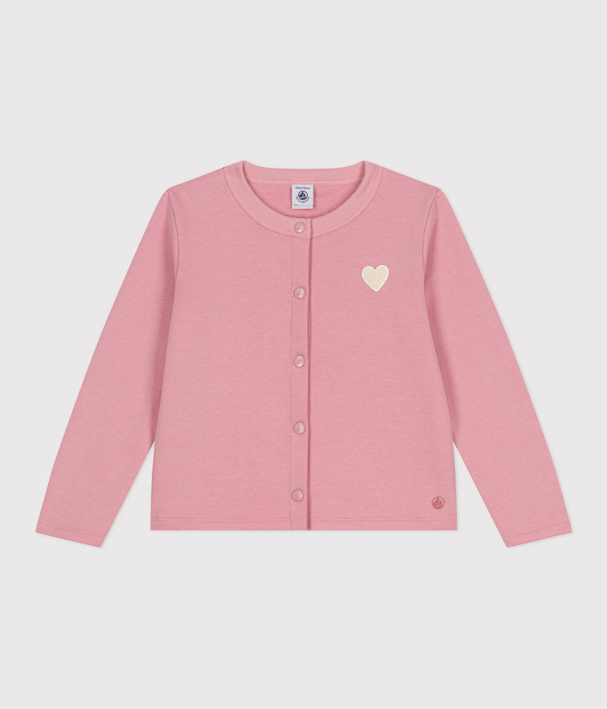 CHILDREN'S PLAIN FLEECE CARDIGAN