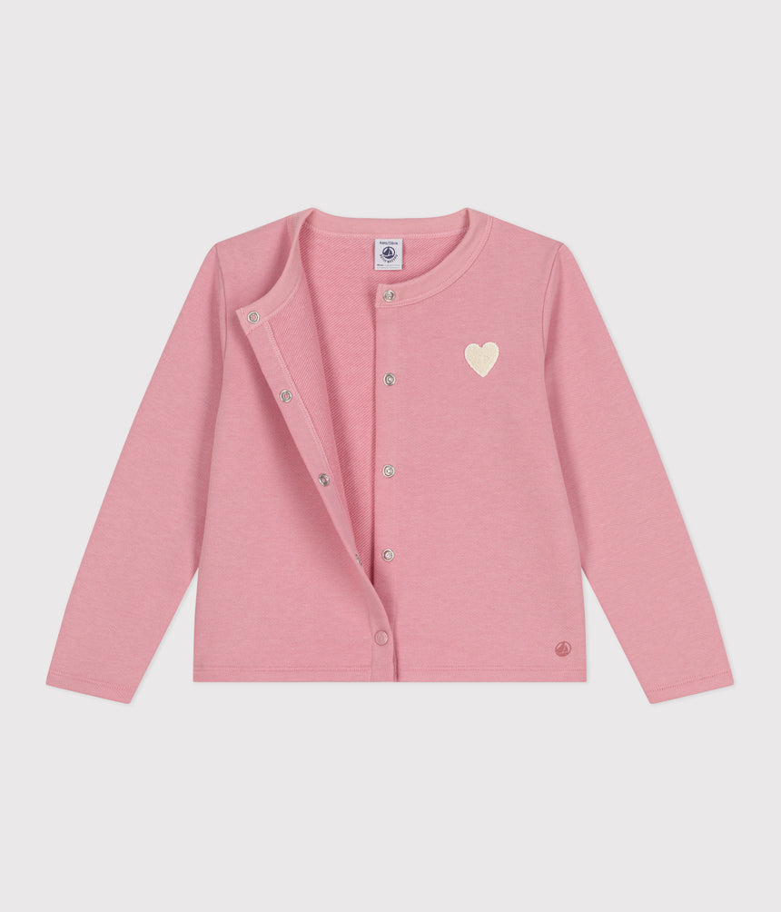 CHILDREN'S PLAIN FLEECE CARDIGAN