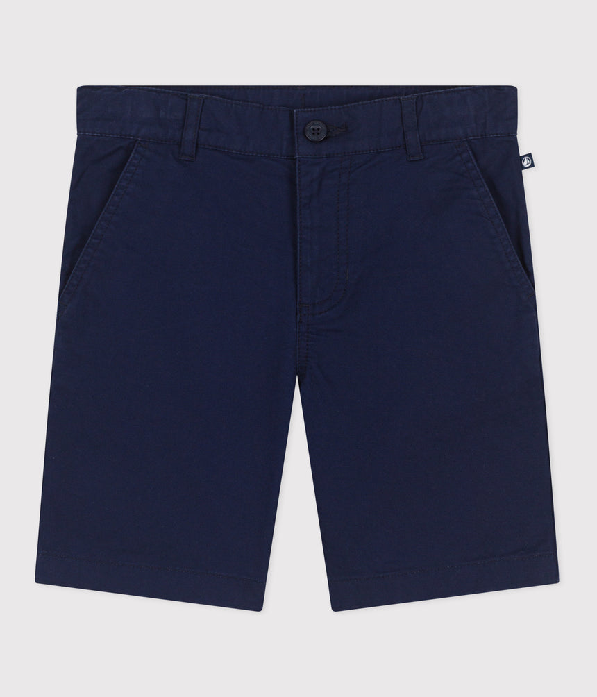 CHILDREN BERMUDA SHORTS IN PLAIN COTTON