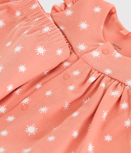 NEWBORN BABIES TOW- PIECE PRINT COTTON SET