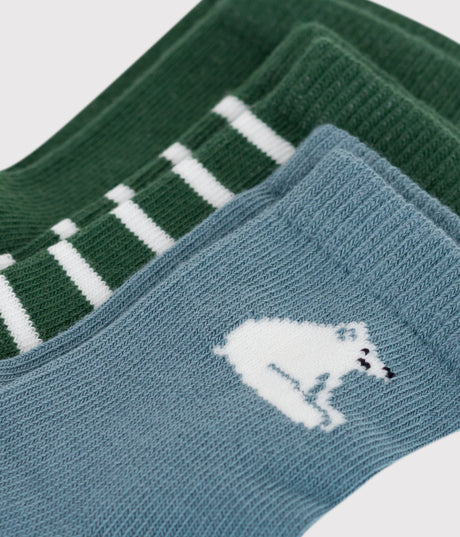 3 PAIRS OF BABIES' COTTON SOCKS