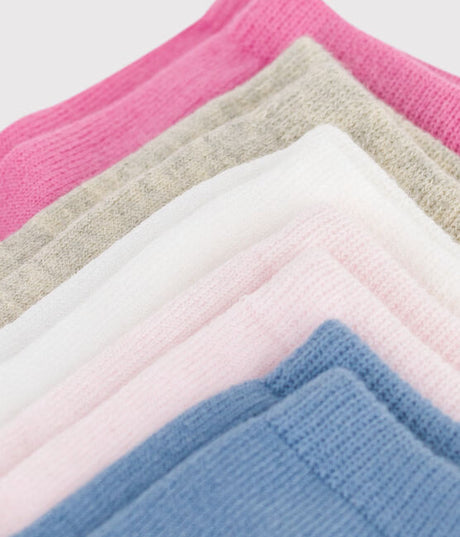 BABIES PLAIN COTTON SOCKS -5-PACK