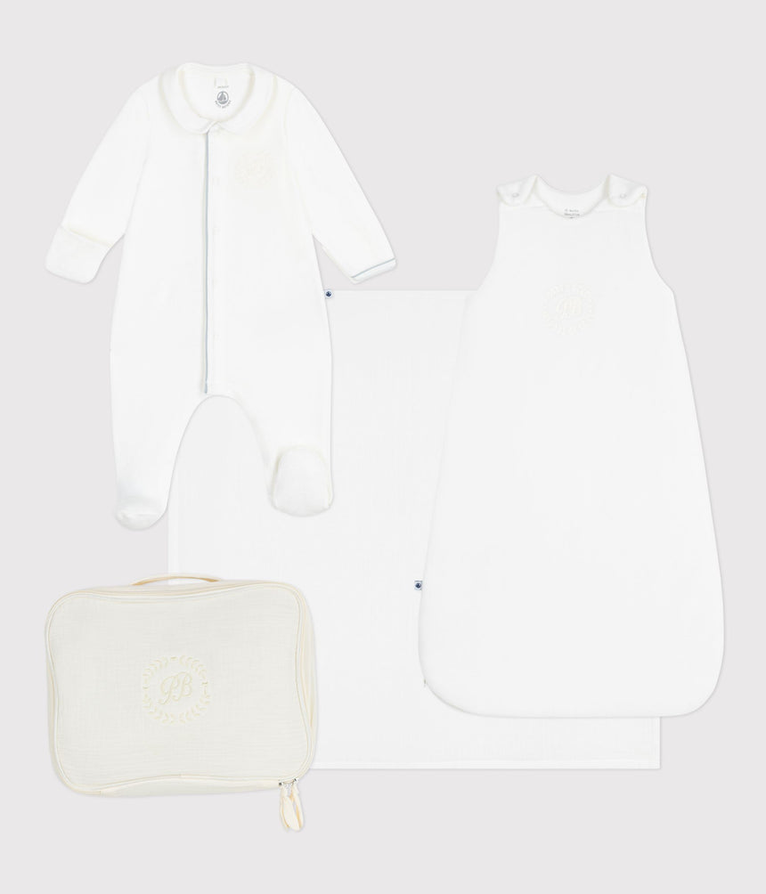 NEWBORN BABIES' GIFT SUITCASE IN COTTON