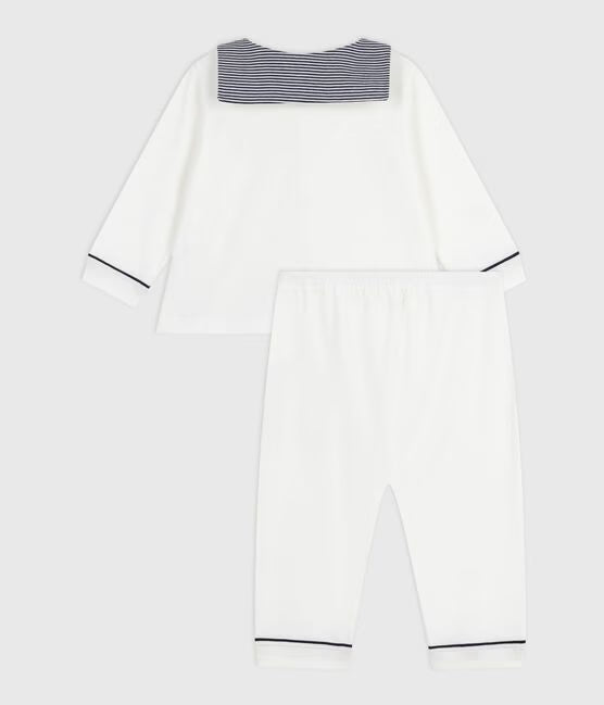 BABIES TOW-PIECE PYJAMAS WITH A SAILOR COLLAR