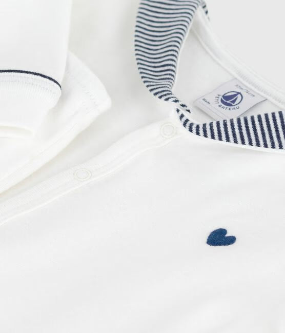 BABIES TOW-PIECE PYJAMAS WITH A SAILOR COLLAR