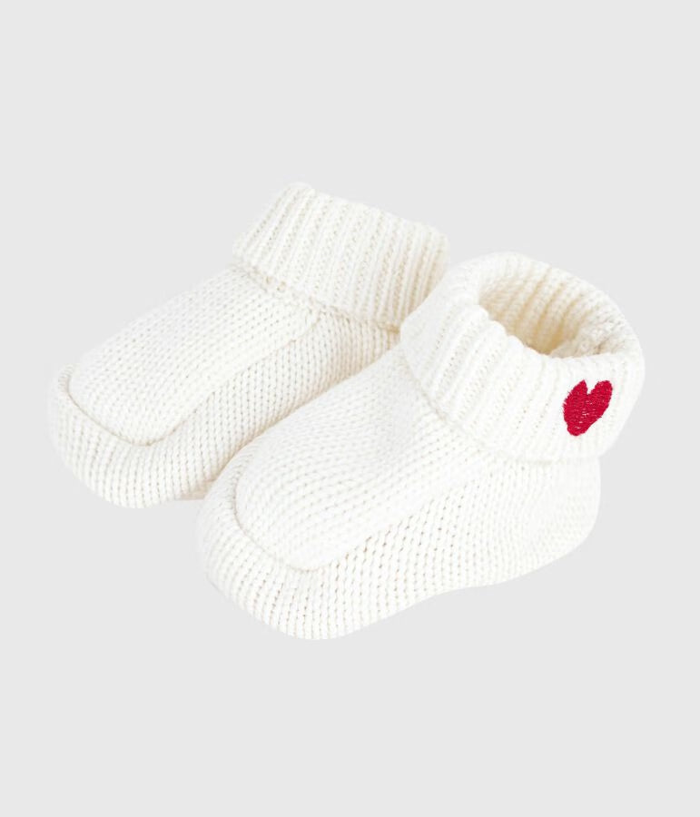 NEWBORN BABIES' KNITTED COTTON BOOTIES NEWBORN BABIES' KNITTED COTTON BOOTIES