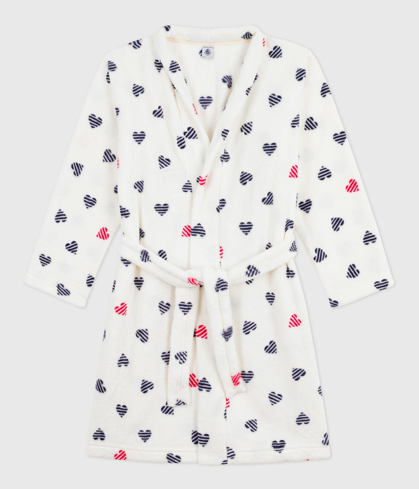CHILDREN'S PRINTED FLEECE DRESING GOWN