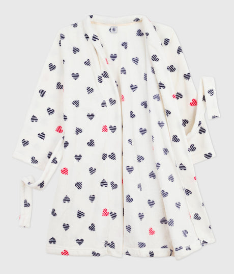CHILDREN'S PRINTED FLEECE DRESING GOWN