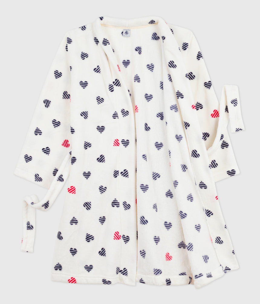 CHILDREN'S PRINTED FLEECE DRESING GOWN