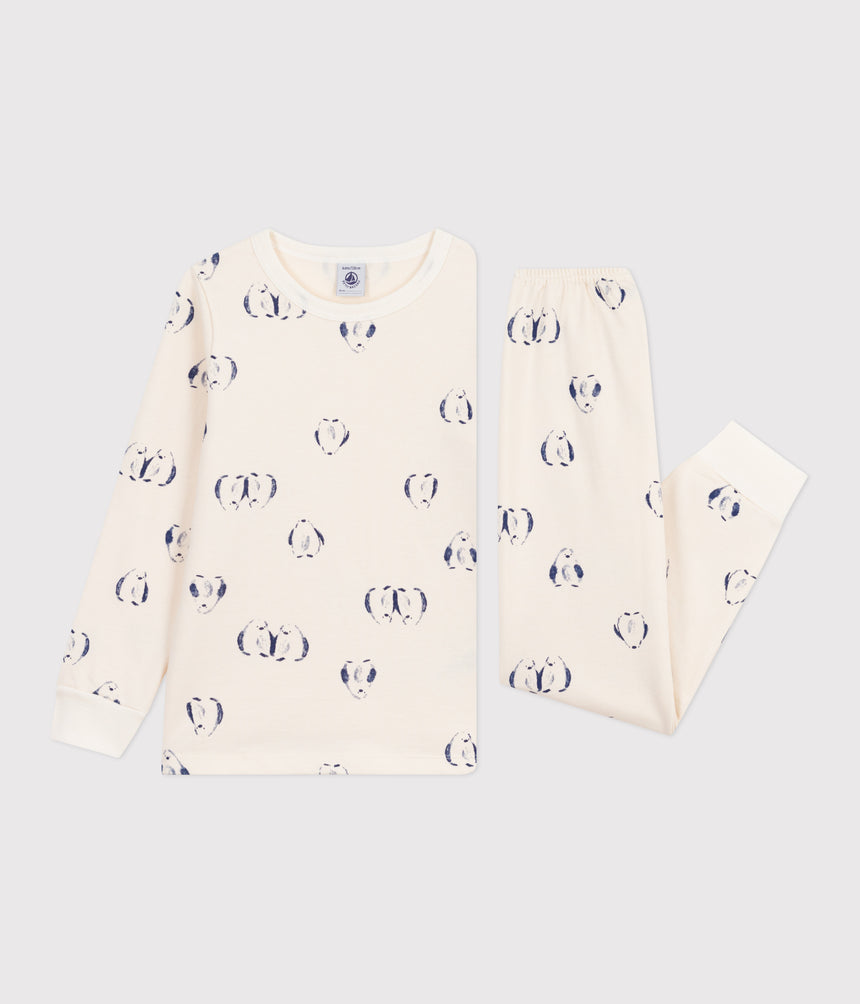 CHILDREN'S PENGUIN PRINT FLEECE PYJAMAS