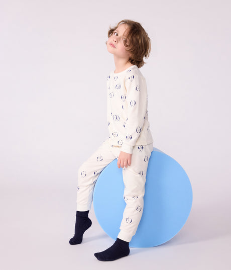 CHILDREN'S PENGUIN PRINT FLEECE PYJAMAS