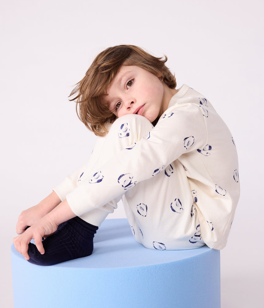 CHILDREN'S PENGUIN PRINT FLEECE PYJAMAS