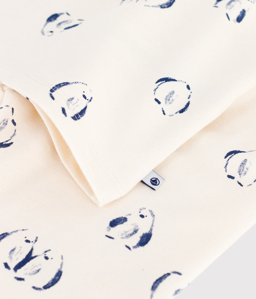 CHILDREN'S PENGUIN PRINT FLEECE PYJAMAS