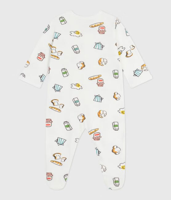 BABIES PRINTED TUBE KNIT PYJAMA SUIT