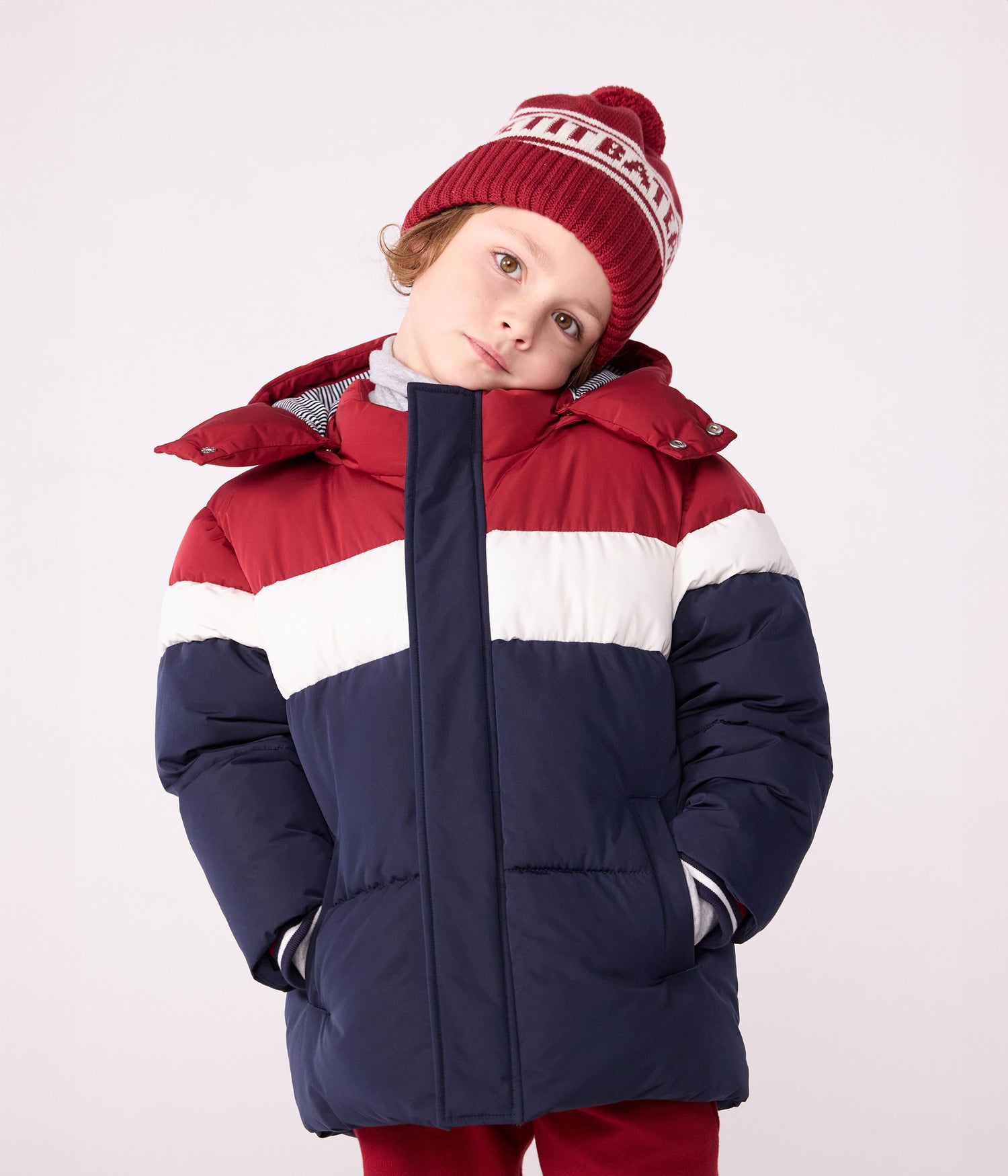 CHILDRENS PLAIN COLOURBLOCK PUFFER JACKER CHILDRENS PLAIN COLOURBLOCK PUFFER JACKER