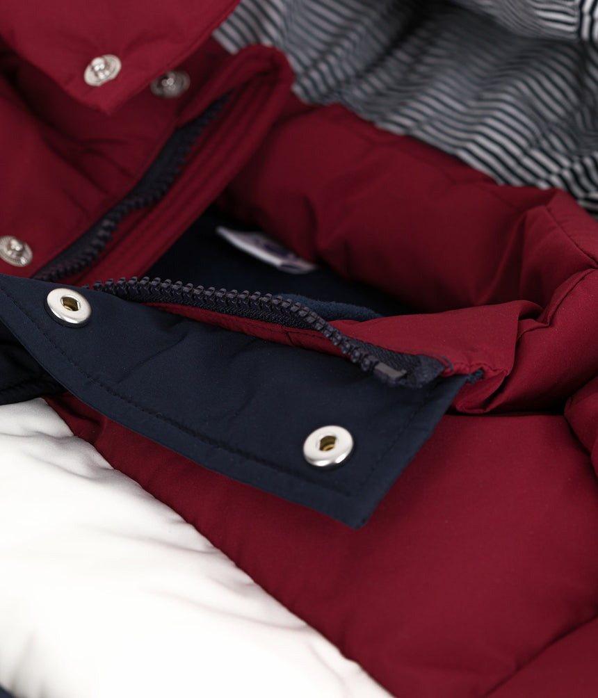 CHILDRENS PLAIN COLOURBLOCK PUFFER JACKER
