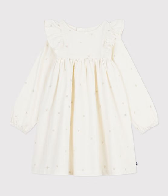 CHILDREN’S LONG-SLEEVED PLAIN CORDUROY DRESS