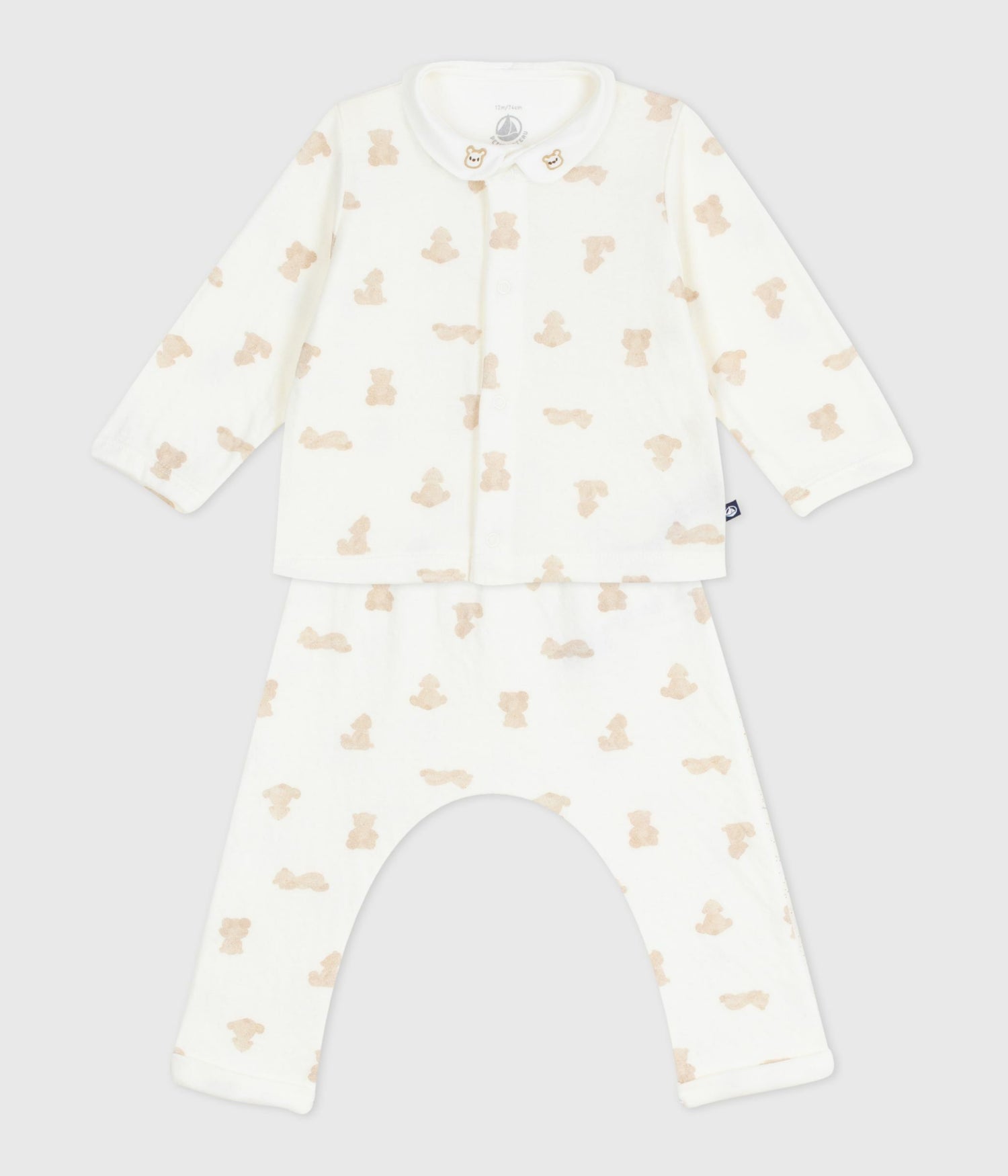 BABIES' TEDDY BEAR PRINT COTTON 3-PIECE GIFT SET BABIES' TEDDY BEAR PRINT COTTON 3-PIECE GIFT SET