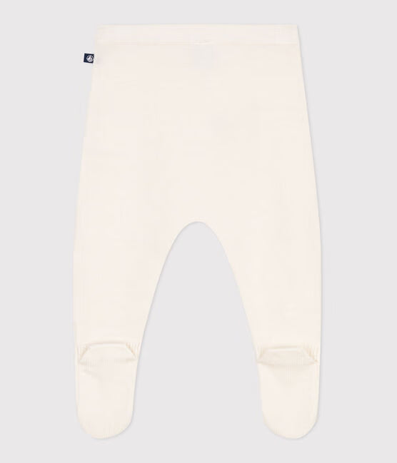 BABIES TROUSERS IN A WOOL AND COTTON KNIT