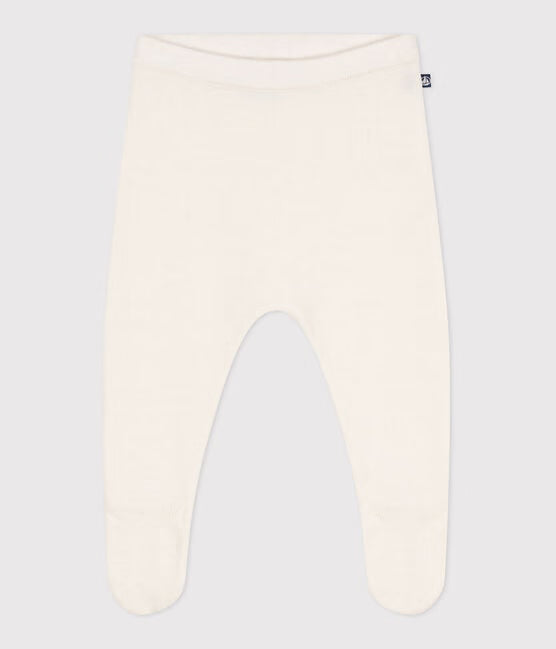 BABIES TROUSERS IN A WOOL AND COTTON KNIT